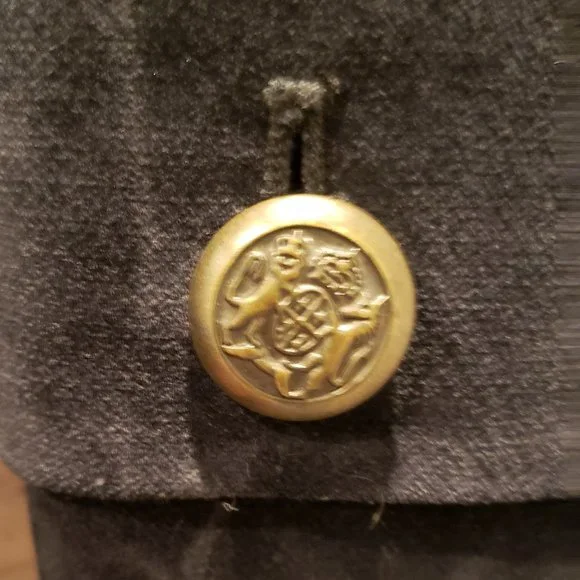 London Jean Black Velvet blazer with bronze buttons - Picture 9 of 15